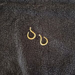 Gold tone earrings